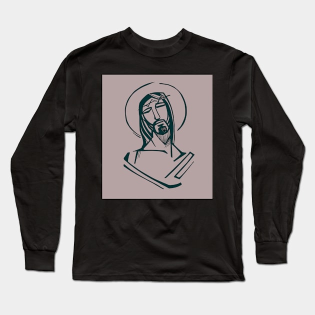 Jesus Christ at His Passion Long Sleeve T-Shirt by bernardojbp